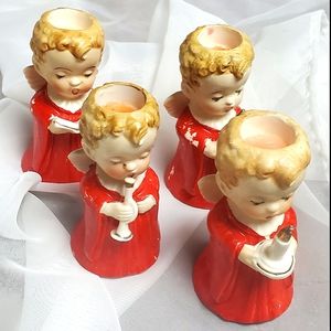 1953 VintPorcelain Angel Choirboys Set of 4